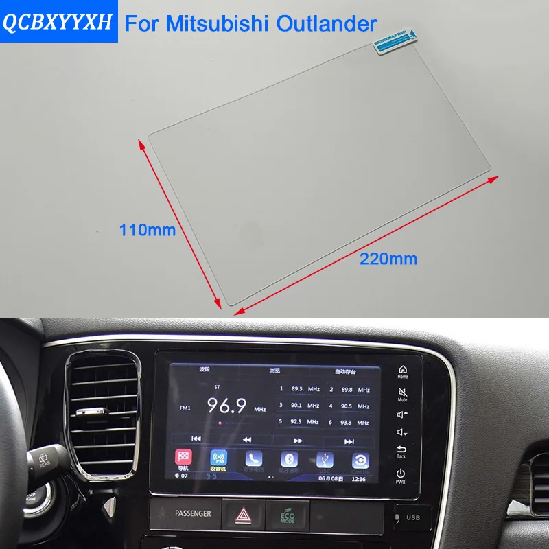 Автомобильный Стайлинг 10 дюймов gps навигационный экран стальная стеклянная Защитная пленка для Mitsubishi Outlander управление ЖК-экраном Автомобильная наклейка