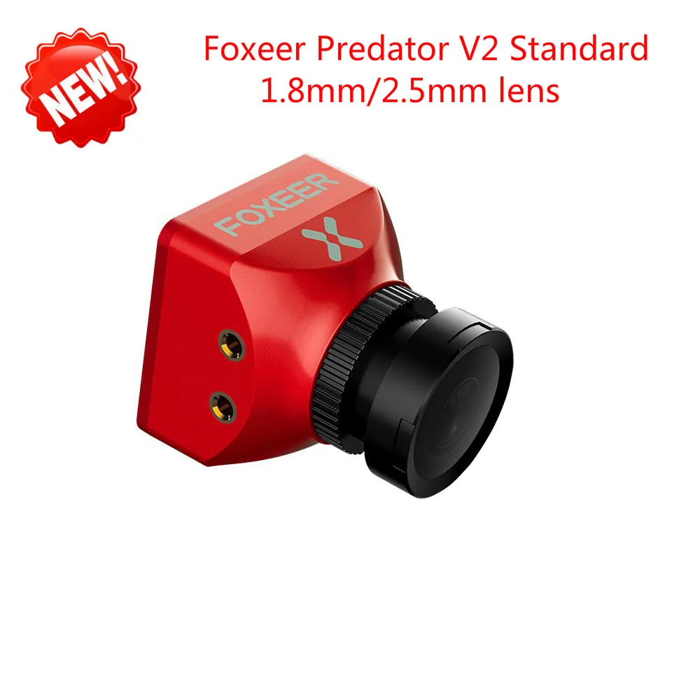 New Arrival Foxeer Predator V2 Standard Mini FPV Camera 1000TVL 2 5mm 1 8mm PAL NTSC