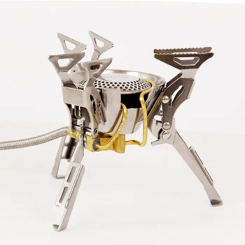 

Gas Stove Gas Burners Backpack Stove Cooking Outdoor Camping Picnic Hiking Stainless Steel 2450W Fire Maple FMS-100