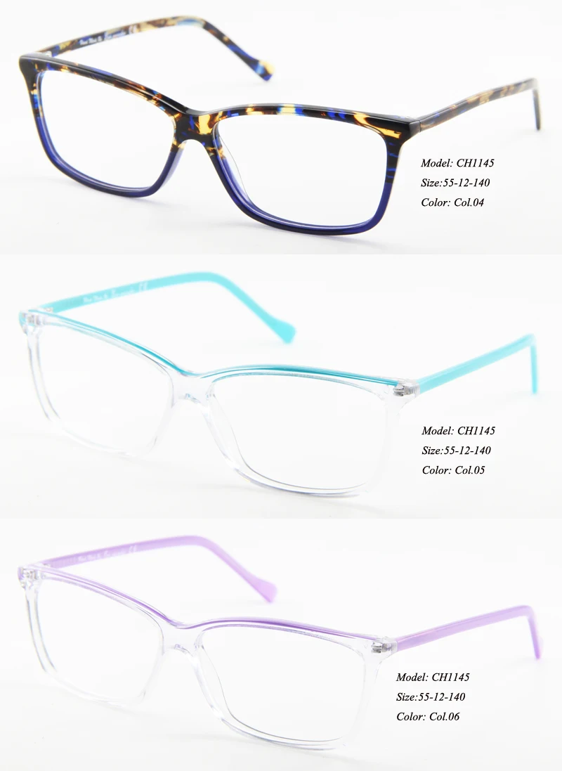 Модные оправы для очков ацетат Oculos de grau Lunettes Occhiali CH1145 Eye wonder