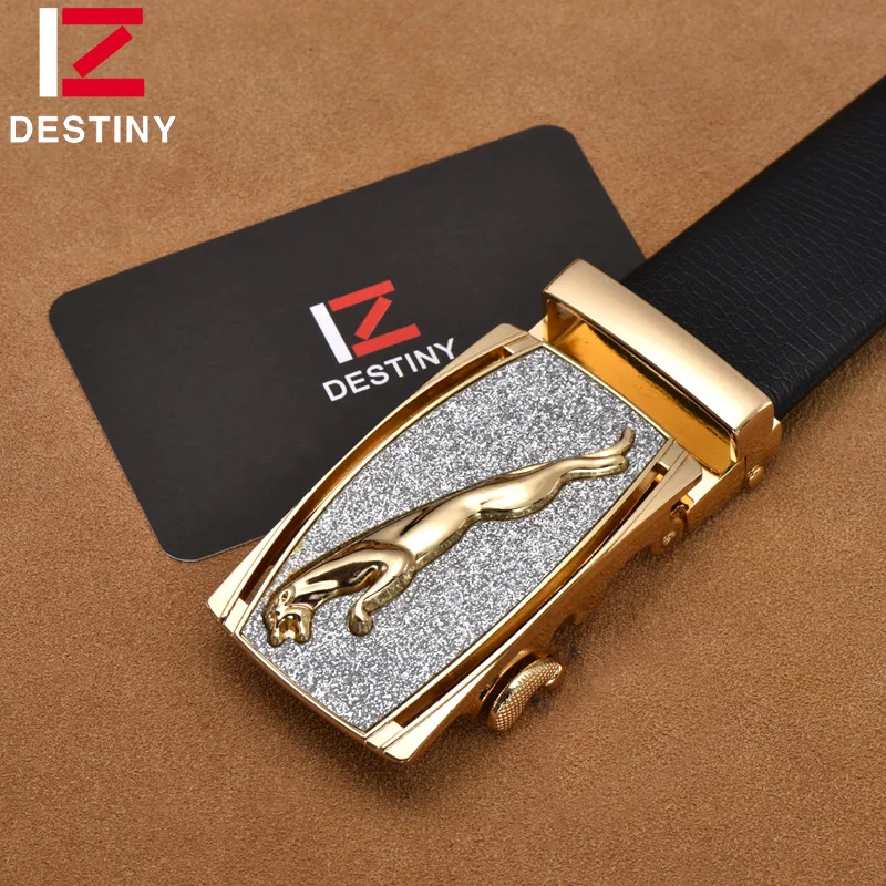 

DESTINY Designer Belt Men Luxury Famous Brand Male Genuine Pu Leather Strap Wedding Jeans Silver Gold Belt Ceinture Homme Cinto