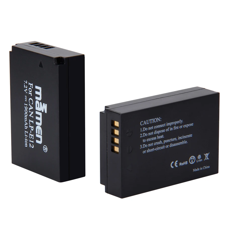 Günstig 1900mAh Wiederaufladbare LP E12 LPE12 LP E12 Digital Kamera Batterie + LCD USB Ladegerät für Canon 100D Kuss X7 Rebel SL1 M10 M50 DSLR