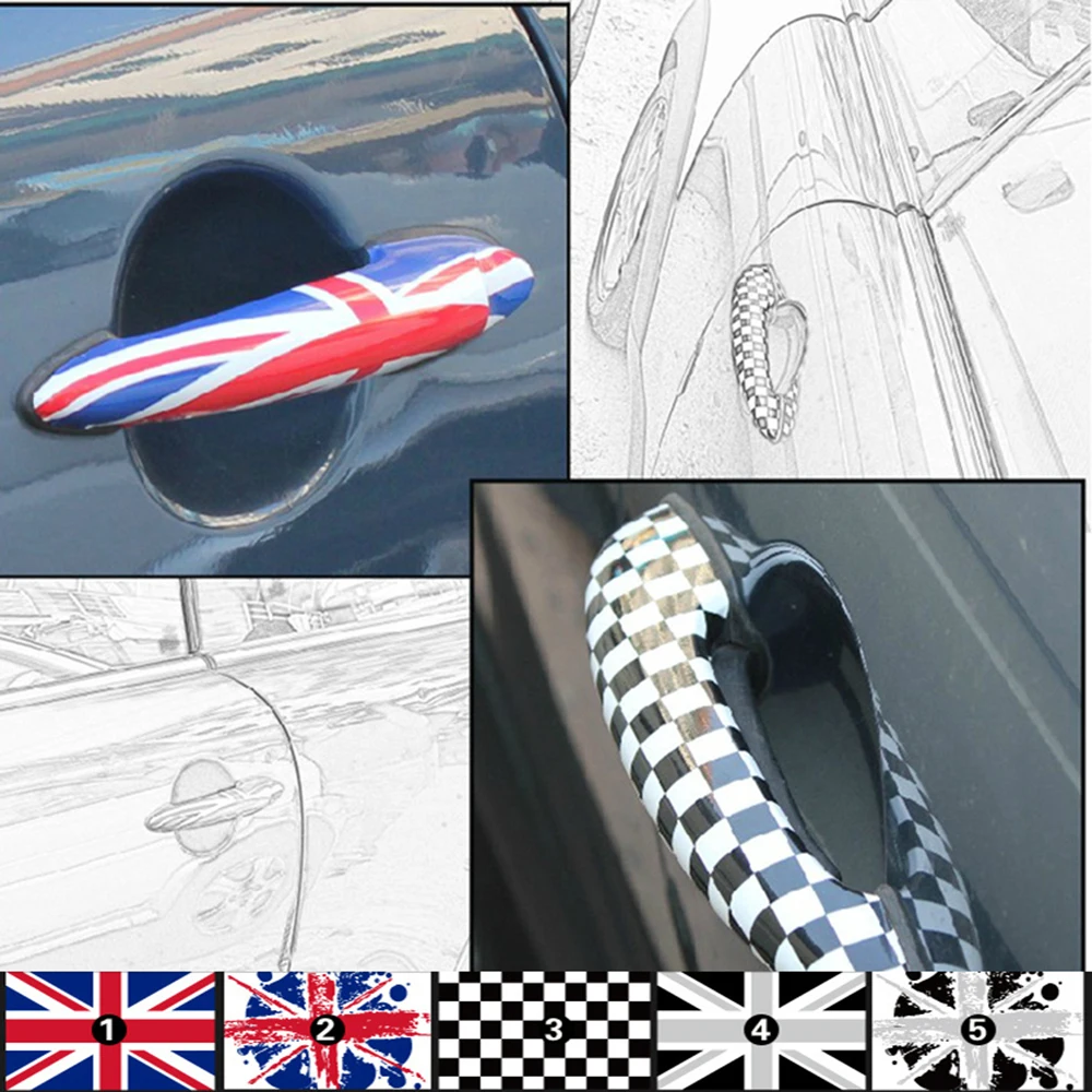 Наклейки и наклейки для автомобильных дверей Aliauto 2 x BMW MINI COOPER Countryman R50 R52 R53 R55 R56 R57