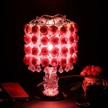 

Table Lamp Exquisite Delicate Rose Flower Design Desk Light Rose Table Lamp Touch Sensory Fragrance Lamp Indoor Decoration