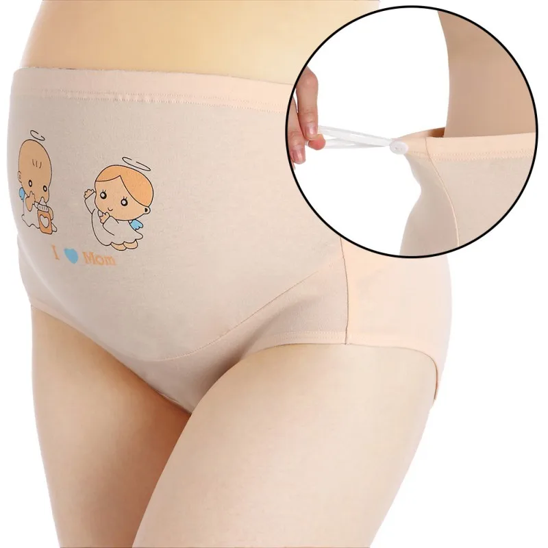 

Cotton Pregnant Panties High Waist Mother Belly Support Underwear 2018 new Cartoon Postpartum Briefs Pregnancy Short Pants