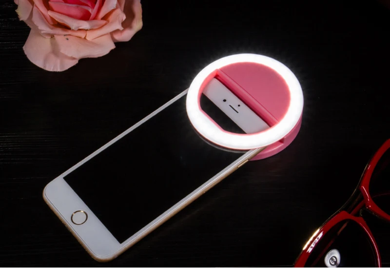 Litwod Z50 светодиодный Плавная Скорректированная селфи кольцо вспышка Камера повышения фотографии световой лампы для iPhone7 6 samsung S5 S4