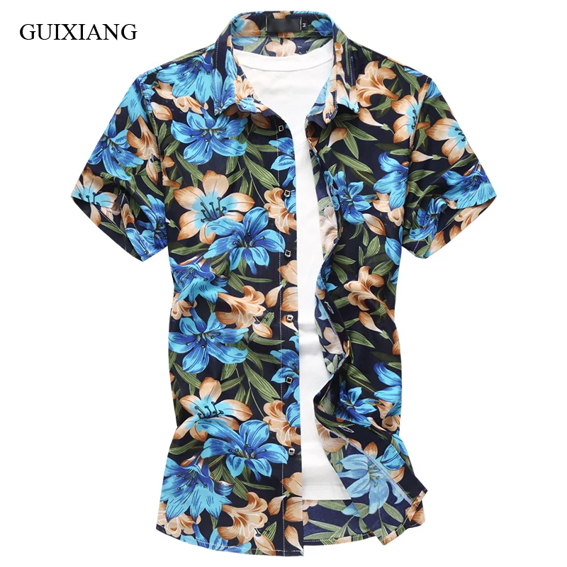 Arrivée Color 226 230 De 2018 Casual 227 Color Mode Hommes Chemise 6xl Taille Fleur Slim Manches Couleurs 228 Color Loisirs Color À Courtes Color Nouvelle Style M 229 Plus 5BwqpOxrgB