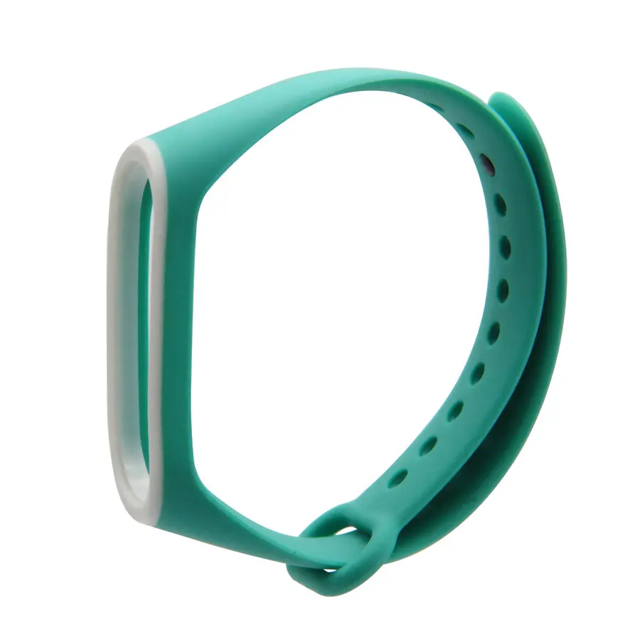 Ремешок для Xiaomi Mi Band 4 3 Силиконовый Браслет замена MiBand запястье двойной цвет ТПУ