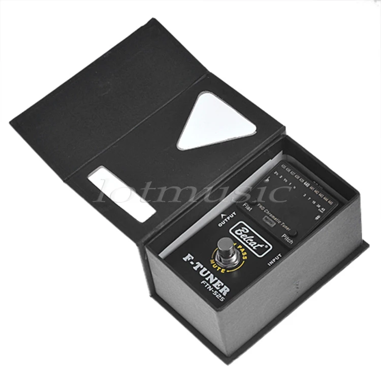 Подлинная Belcat FTN 525 педаль эффектов тюнер для гитары или бас by pass|pedal tuner|tuner for guitarfor
