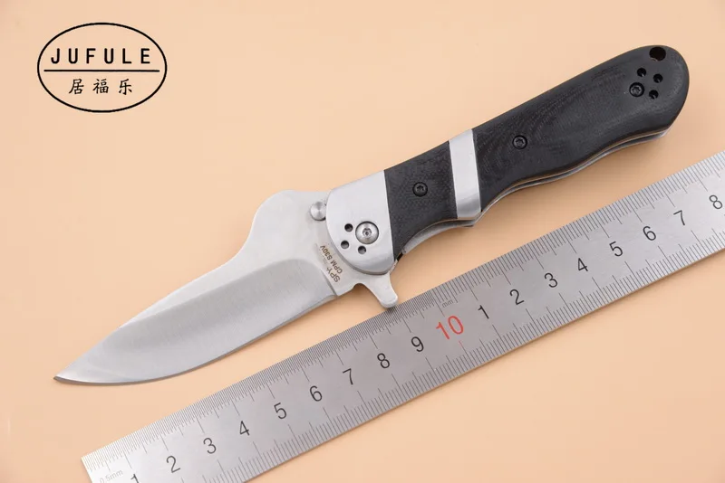 

JUFULE Made C224PG ball bearing flipper Folding G10 Handle s30v blade Camp Hunt Survival Pocket EDC Tactical Tool kitchen knife