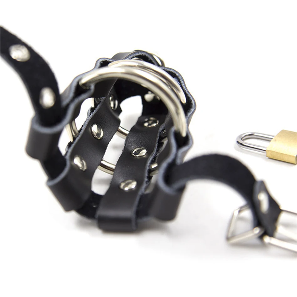 Кольцо на пенис из ПУ кожи для задержки эякуляции|cock ring|penis ringpenis cage |