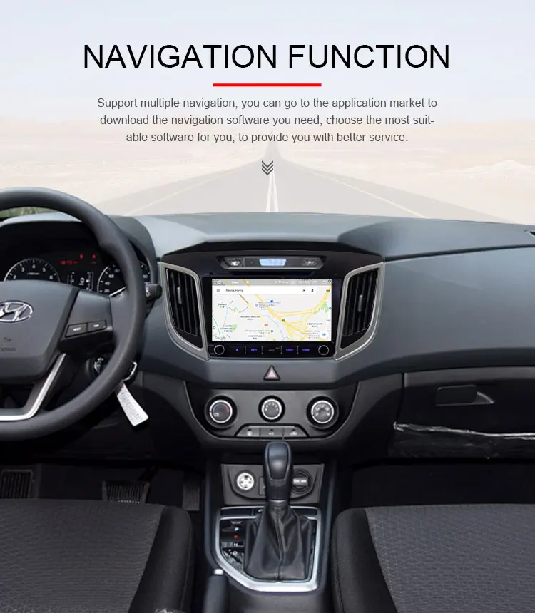 Cheap TOPBSNA 2 Din Android 9.0 car dvd Radio multimedia player GPS Navigation For hyundai ix25 creta 2GB RAM 16GB ROM video headunit 9