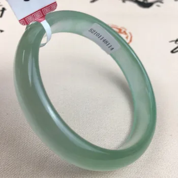 

Zheru Jewelry Pure Natural Jadeite Bracelet Natural Elegant Ice Bottom Green 54-62mm Female Gift Give A Country Certificate