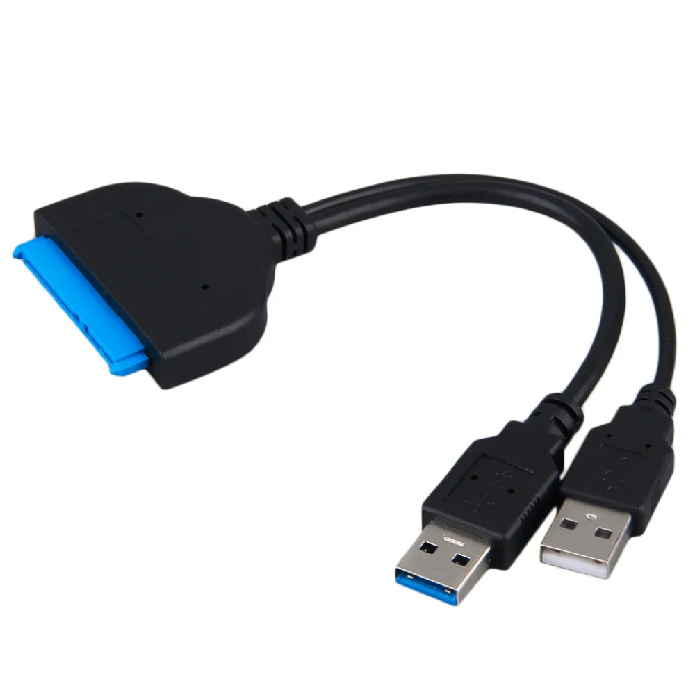 

High Quality USB3.0 to SATA 7+15Pin 22Pin Adapter Cable for 2.5'' HDD SSD Hard Drive Disk