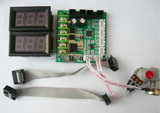 

Free Shipping!!! Dual DC brush motor speed controller / governor with proportional Show pwm / 12-24V 2-way 10A