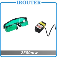 2.5W Blue Light Laser Module diode for Laser cnc Engraving Machine High-power 450 445nm Focusable Power supply , 2500mw laser