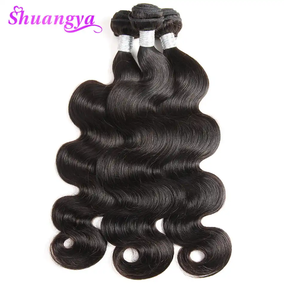 Shuangya Hair Products Indian Body Wave Human Hair Extensions Ipc