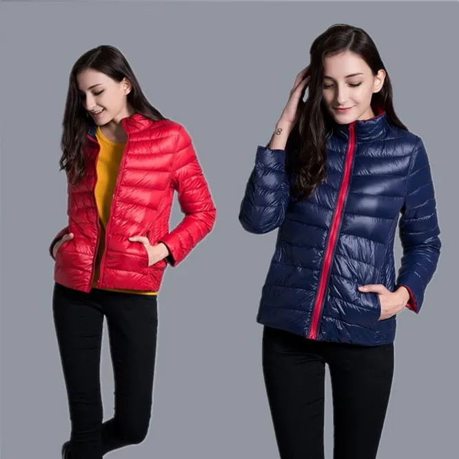 NewBang Brand Down Jacket Women Ultra Light Down Jacket Women Feather Double Side Windbreaker Reversible Lightweight Coat Parks