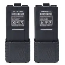 2 шт BAOFENG UV-5R аккумулятор BL-5 7,4 V 1800& 3800mAh Li-Ion для Pofung Walkie Talkie UV5R UV-5RE DM-5R Plus BF-F8 двухстороннее радио