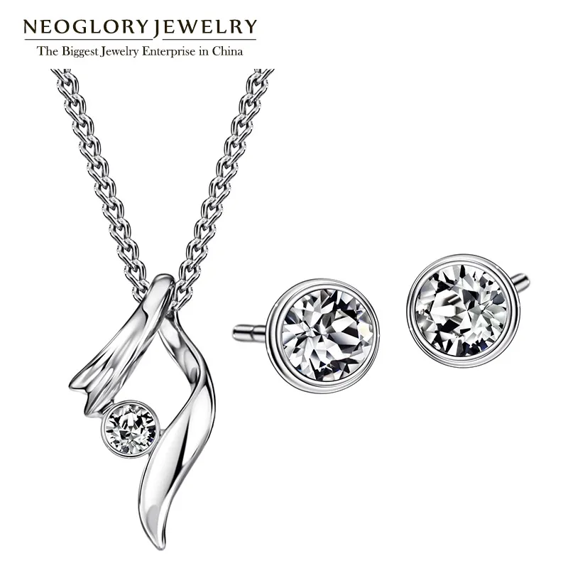 

Neoglory Jewelry Sets With Necklaces Earrings Austrian Rhinestone For Women 2018 New Gifts P1