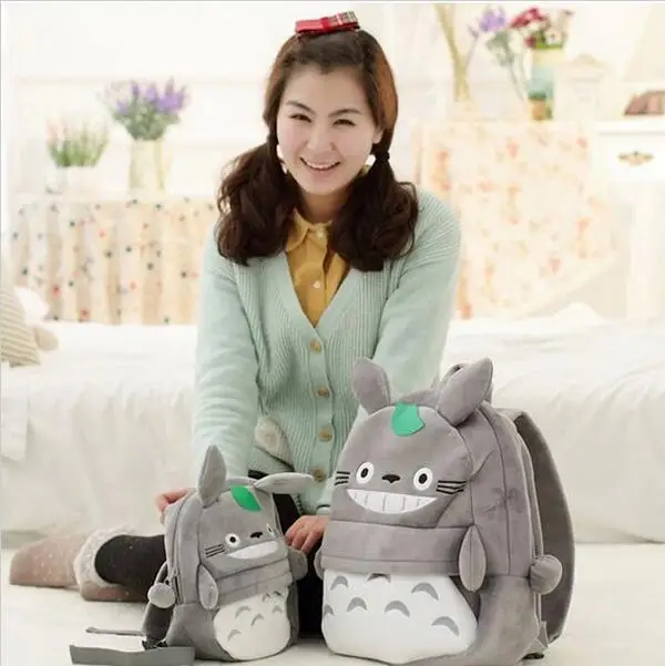 Новое поступление плюшевый рюкзак Totoro милый мягкий школьный для детей