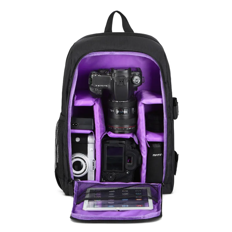 

Digital Camera Bag Multi-functional Photo Pad Lens Waterproof Bag Soft DSLR Camera Backpack Video Case Camera Accesssories