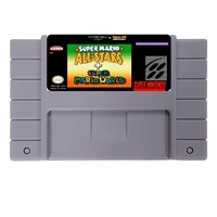 Сохранить файл Super Marioed All Stars+ Super Marioed World NTSC 16 большая серая игровая карта для игры в США