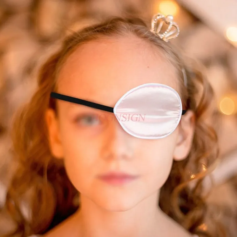 strabismus Professional Children's Amblyopia Cover Eyes Mask Monocular One-eyesd Strabismus Special Silk Eyes Mask Eyes Sale all kinds of plastic rail train track parts accessories station gas station traffic light bridge special gift for children x1