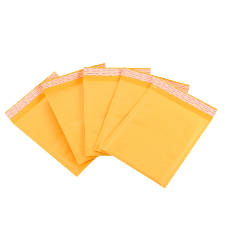 150*180mm kraft papel bolha envelopes sacos mailers acolchoado envio envelope com bolha saco de correio suprimentos de negócios 5 pçs/lote