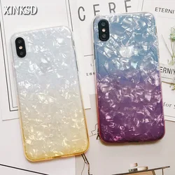 На Алиэкспресс купить стекло для смартфона gradient shell silicone phone case for samsung galaxy s10 5g s9 plus a50 a60 a70 m20 note 8 9 mate slim soft phone cover