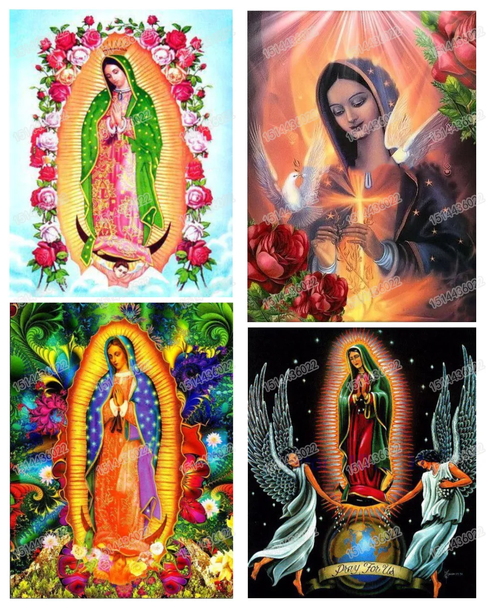 Diy Diamond Painting Religious of the Virgin Gift For Cross Stitch Home Decoration icons Series Embroidery | Дом и сад