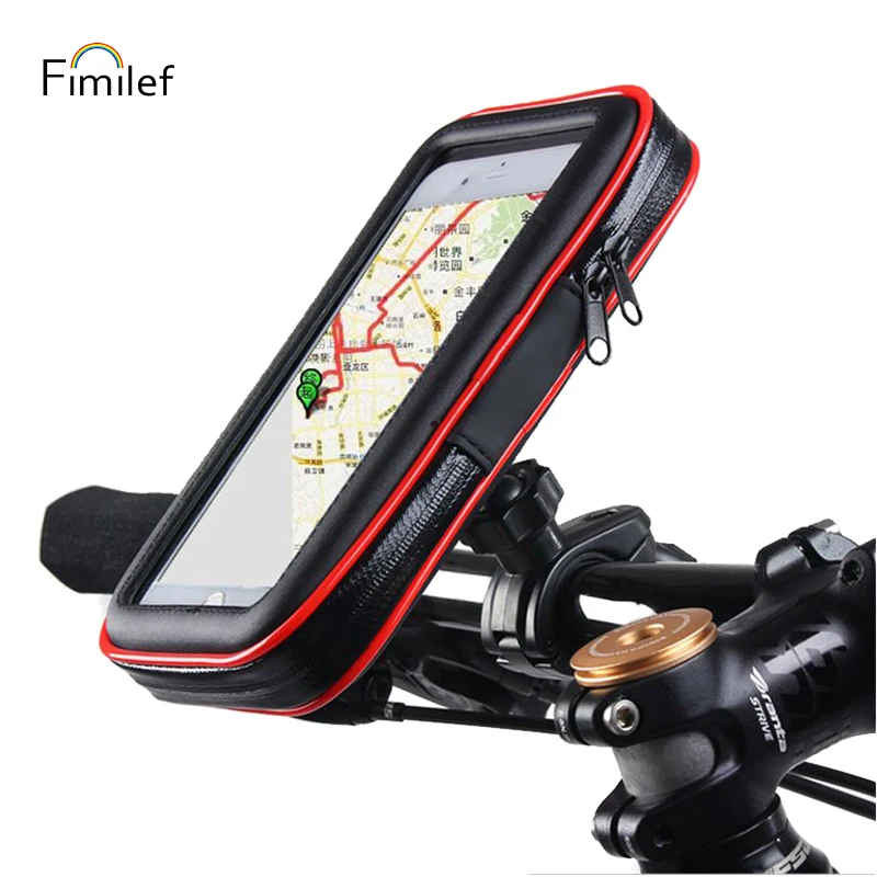 

Fimilef 2018 New Arrival Functional Bicycle Motorcycle Phone Holder Waterproof Case Bag Bike Removable Mount Holder Accessories