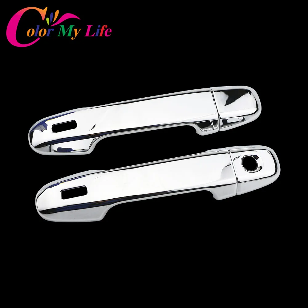 

Color My Life ABS Chrome Car Front Door Handles Protection Cover Doors Stickers for Toyota C-HR CHR 2016 2017 2018 Accessories