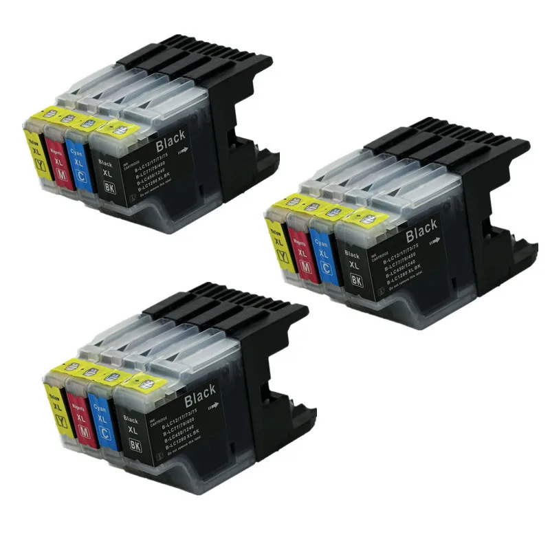 12PK Ink Cartridge Compatible for Brother MFC J280W MFC J430W MFC J435W DCP J925N DCP J525W