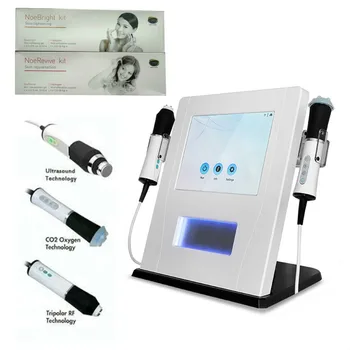 

2019 new 3 In 1 Portable Ultrasound Water Oxygen Jet Peeling CO2 Oxygenation Facial Machine Deep Cleaning Beauty Device