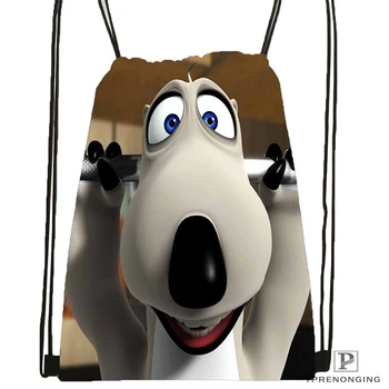 

Custom Bernard Bear Drawstring Backpack Bag Cute Daypack Kids Satchel (Black Back) 31x40cm#180531-03-01