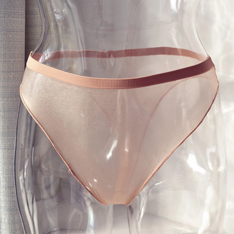 

Sexy Ice Silk Mn Underwear Transparent Bikini Brefs Brief Panties Mesh Gauze Sexy Slip Underwear Jockmail Brave Person