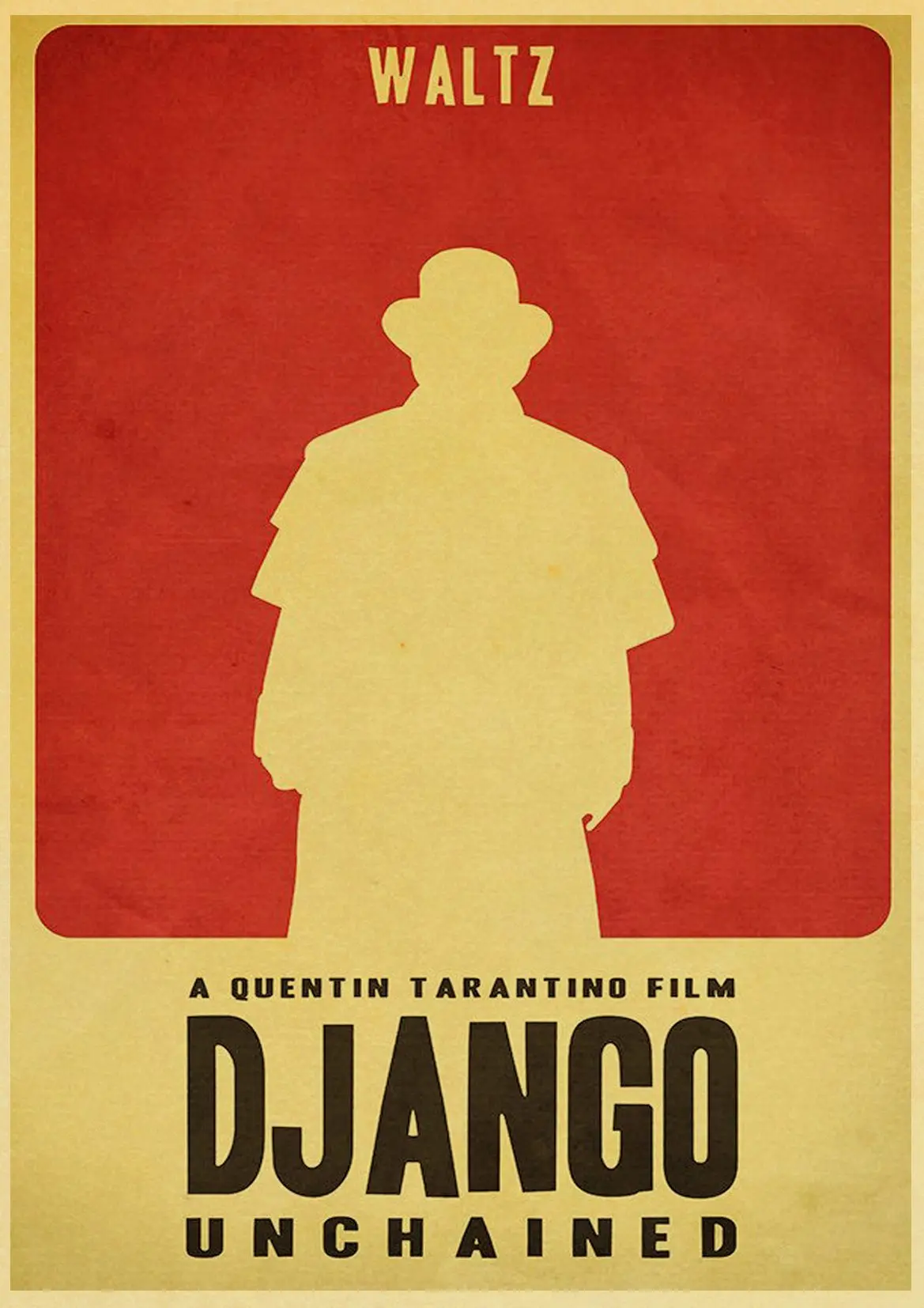 Классический фильм Квентин Тарантино пленка Django развязанный фотопостер