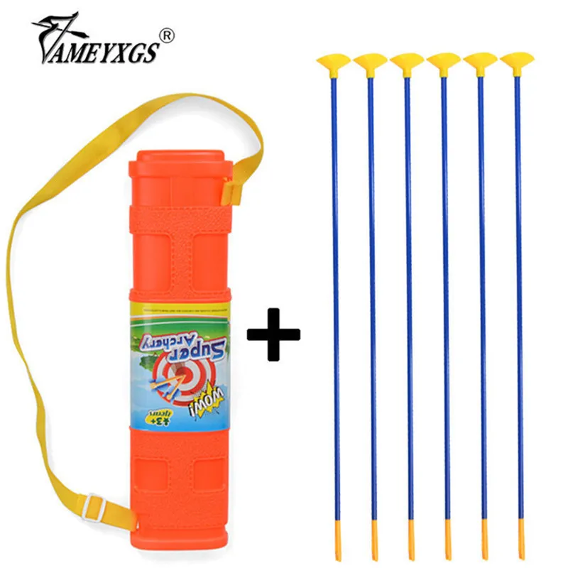 

12pcs Archery 23.5" Sucker Arrow And Shoulder Arrows Quiver Fit Children Team Shooting Game Safety Rubber Suction Cup Arrowhead