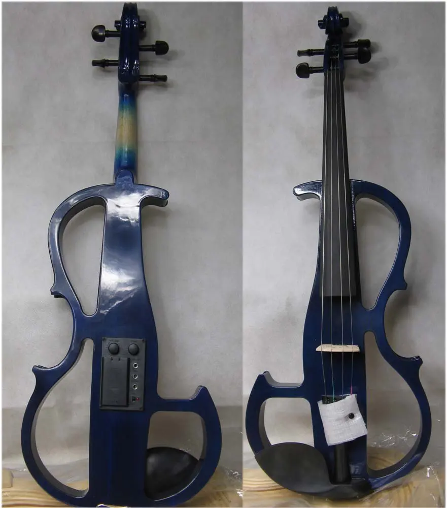 

blue 4/4 High quality Electric violin 6#