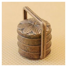 Горячая Распродажа кукольный дом Миниатюрный 1: 12-й масштаб круглый контейнер для еды