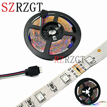 

5M Waterproof 2835 (3528) SMD LED Strip light String DC12V RGB 60LEDs/M LED lamp Tape For Stair Holiday Outdoor lighting