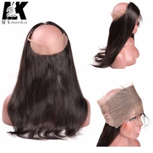 Top 8A Malaysian Straight Frontal Best 360 Lace Frontal Closure 360 Lace Virgin Unprocessed Hair Customized Lace Frontals