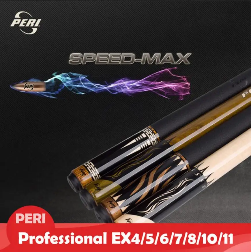

PERI EX4/5/6/7/8/9/10/11 12.75mm Tip Billiard Kit Pool Stick Hardwood Canadian Maple High-end Billiard Pool Cue China 2019