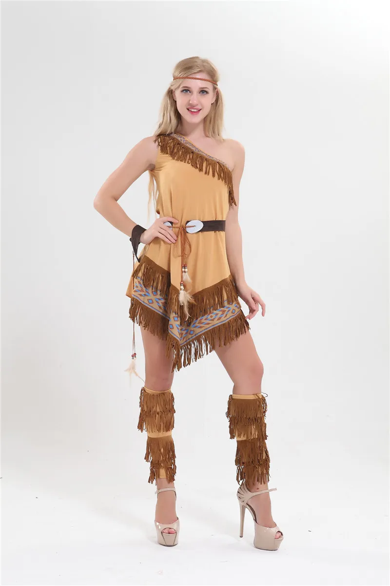 

xxxxxxl xxl adult women carnival Indian Maiden Pocahontas Native American costume fancy dress party outfit fancy dress costumes