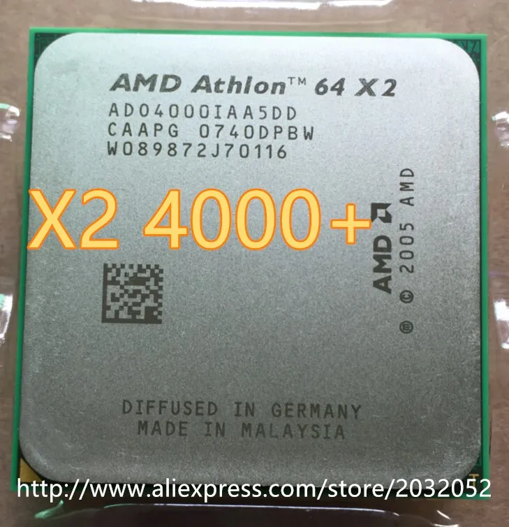 Процессор AMD Athlon 64X2 4000+ 2,1 ГГц двухъядерный процессор AM2 940pin настольный процессор