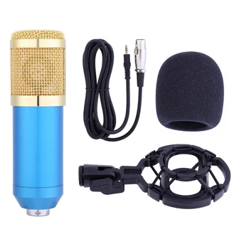 

BM-800 Professional Condenser Microphone For KTV Karaoke Computer Audio Studio Vocal Recording Mic With Microphone stand S2