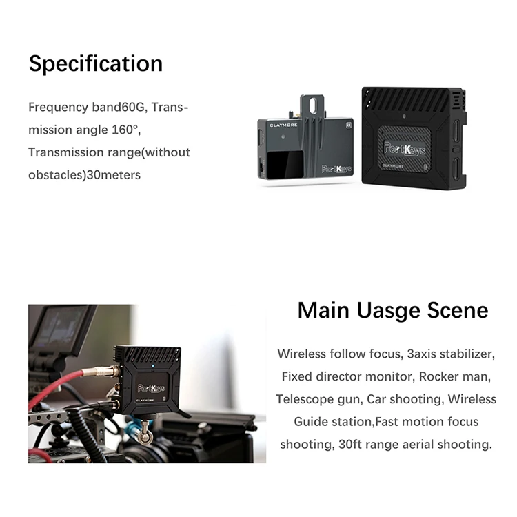 PortKeys 60 ГГц Беспроводная передача видео на короткие расстояния SDI/HDMI вещательный передатчик/приемник поддерживает Full HD 1080p