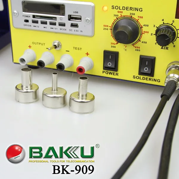 700 Вт BAKU BK-909S SMD станция горячего воздуха desolder Электропитание 3 в 1 машина с USB разъемом видео потоковое обслуживание