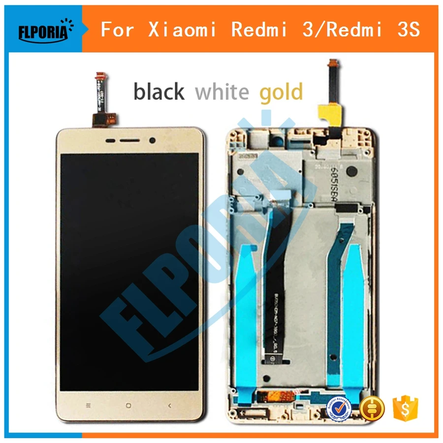 

2017 New Arrival For Xiaomi Redmi 3 / Redmi 3s Redmi3s LCD Display +Touch Screen Digitizer Assembly With Frame Replacement Parts